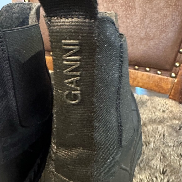 GANNI Outdoor Chelsea Black Designer Boots, Size 40/10 - Picture 6 of 13
